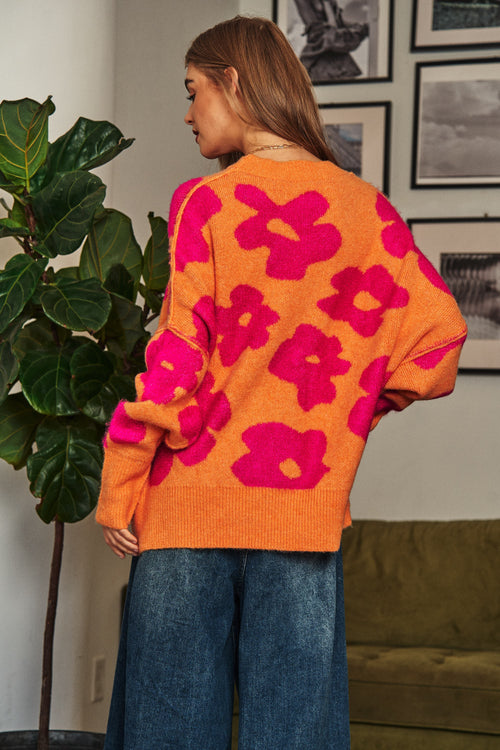 Sunburst Floral Sweater