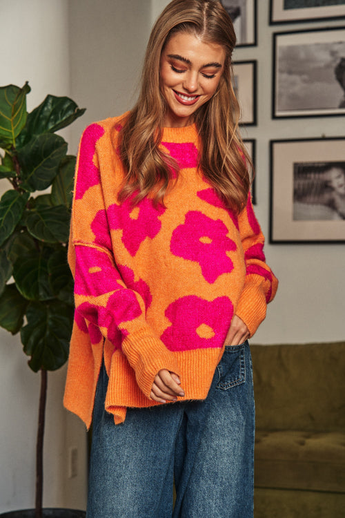 Sunburst Floral Sweater