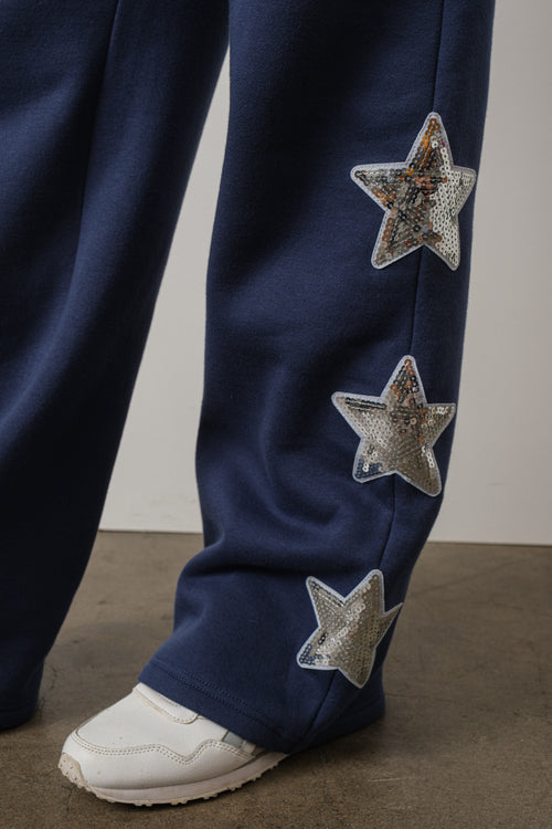 Star Navy Sweatpants