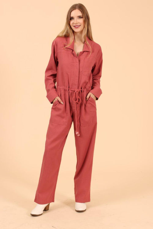 Linen Blend Jumpsuit