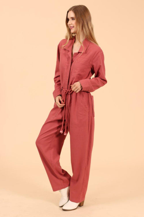 Linen Blend Jumpsuit