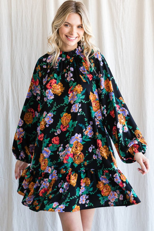 Floral Long Sleeve Dress