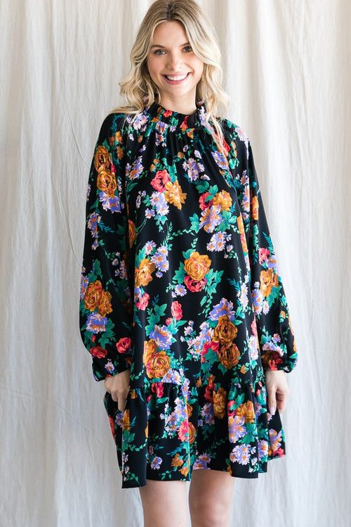 Floral Long Sleeve Dress