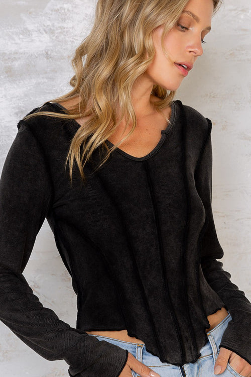 Notch Black Long Sleeve