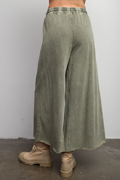 Terry Wide Leg Pants