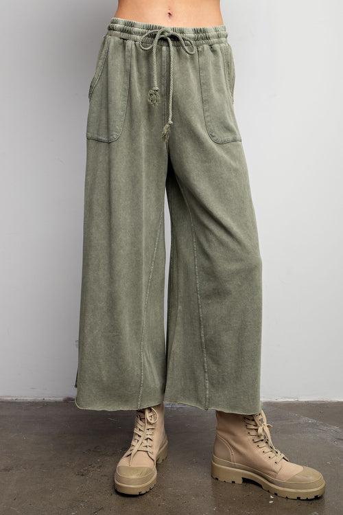 Terry Wide Leg Pants